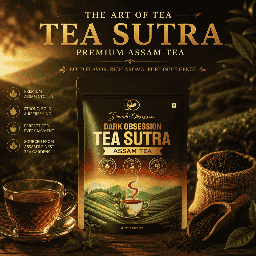 Tea Sutra Premium Assam CTC Tea made from high-quality Assam tea leaves 